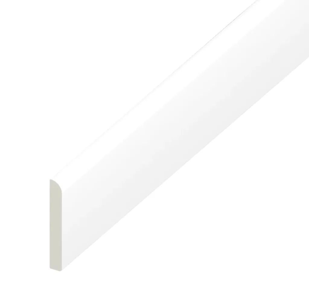 PVC Flat White 45mm x 6mm 2.4m