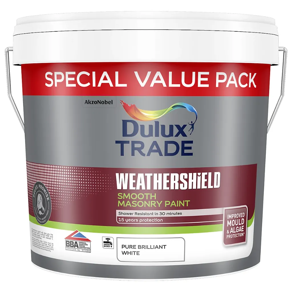 Dulux Trade Weathershield Pure Brilliant White 7.5L