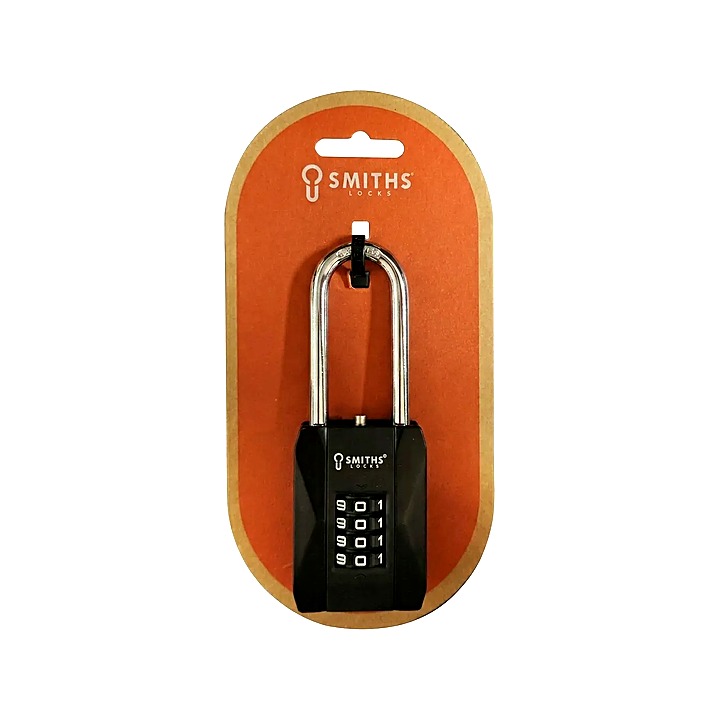 Smiths Locks Combination Long Shackle Padlock