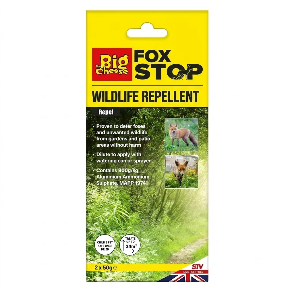 Big Cheese Fox & Wildlife Repellent 2 x 50g Sachets