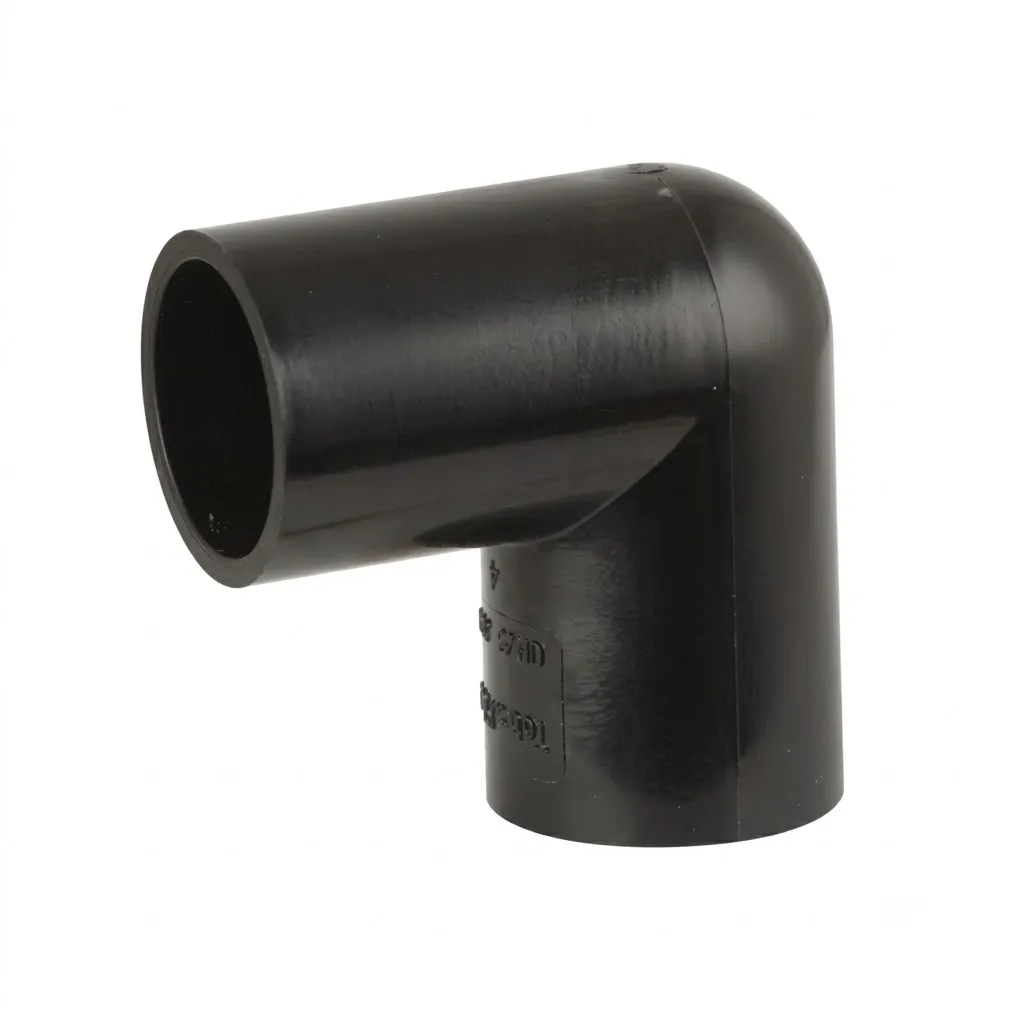 21.5mm Overflow 90° Elbow Solvent Weld Black