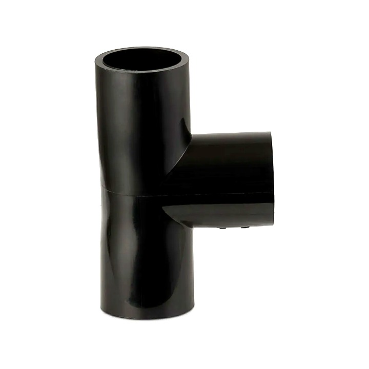 21.5mm Overflow Tee  Solvent Weld Black