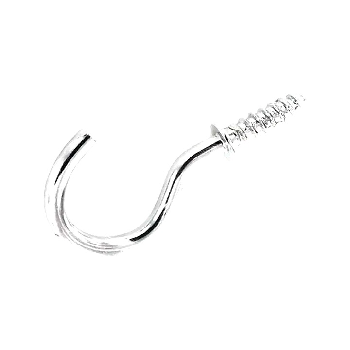 50mm Chrome Cup Hooks  6 Pack