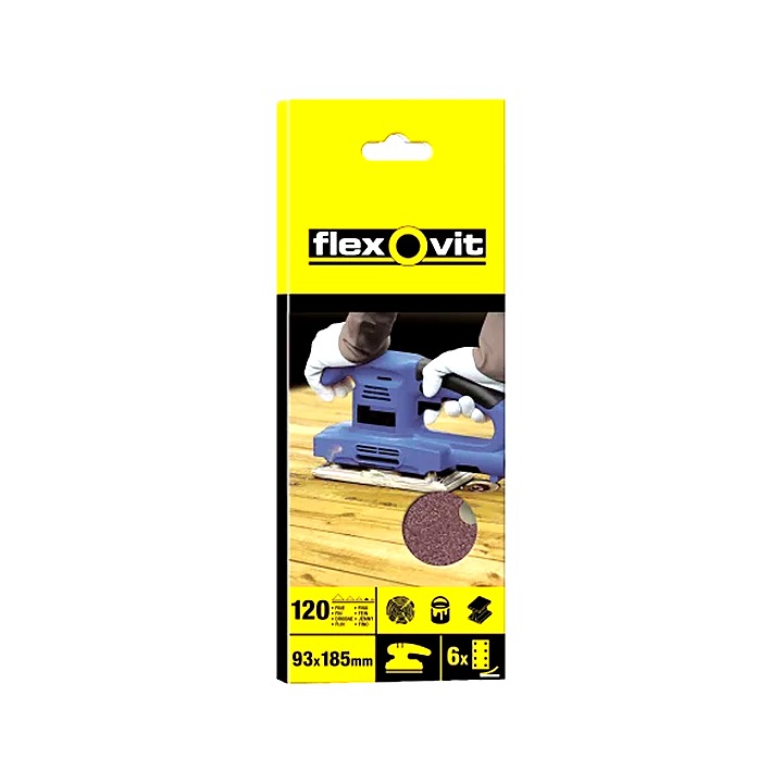 Flexovit 1/3 Sanding Sheets Orbital 93 x 230mm