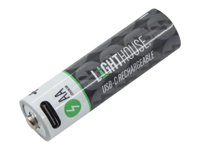 Lighthouse Rechargeable USB-C  Li-ion AA Battery