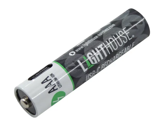 Lighthouse Rechargeable USB-C AAA Battery