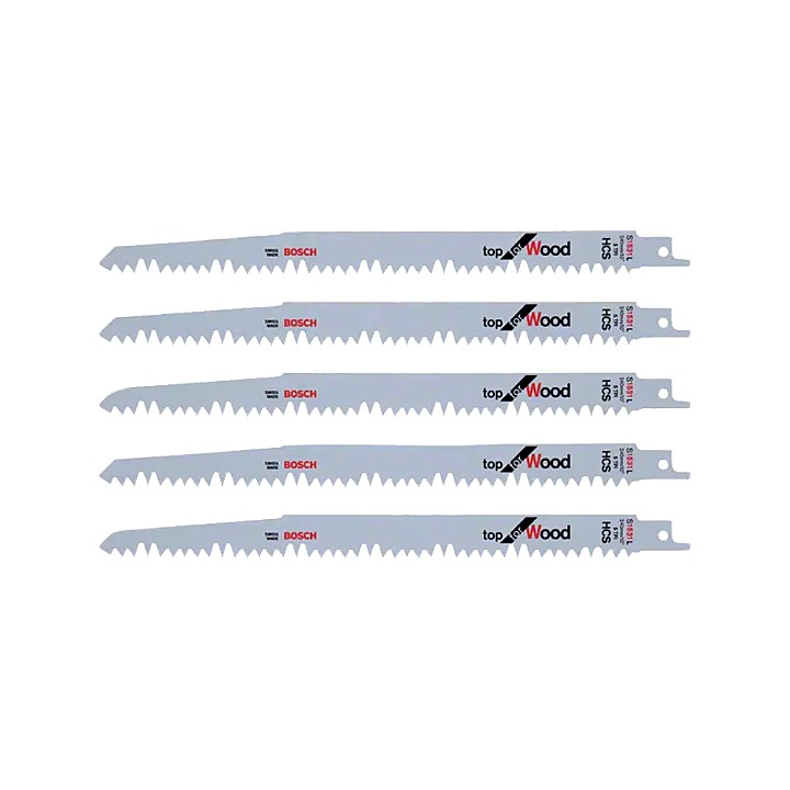 Bosch Wood Cutting Reciprocating Saw Blades 240mm 5 Pack