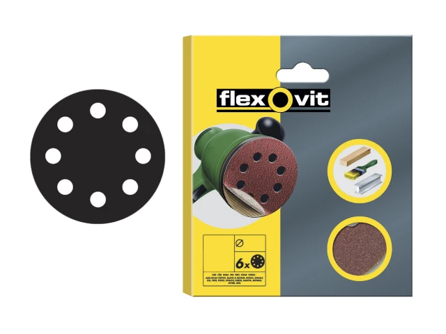 Flexovit Hook & Loop Sanding Disc 115mm Coarse 50G