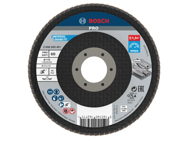 Bosch PRO Flap Angled 115mm x G60