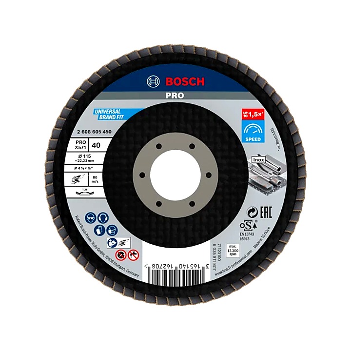 Bosch PRO Flap Angled Disc 115mm x G40