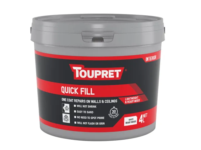 Toupret Ready Mix Interior Quick Fill 4L