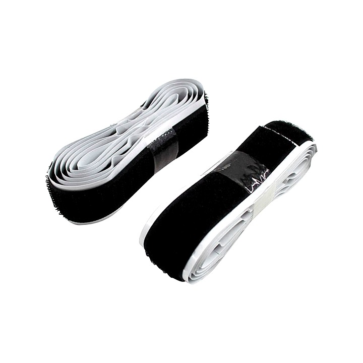 Faithfull Hook & Loop Self Adhesive Tape Black 20mm x 1m