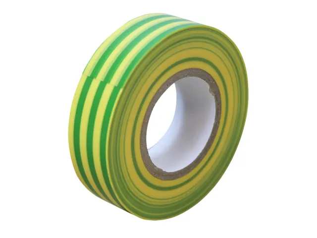 Faithfull Electrical Tape Green / Yellow 19mm x 20m