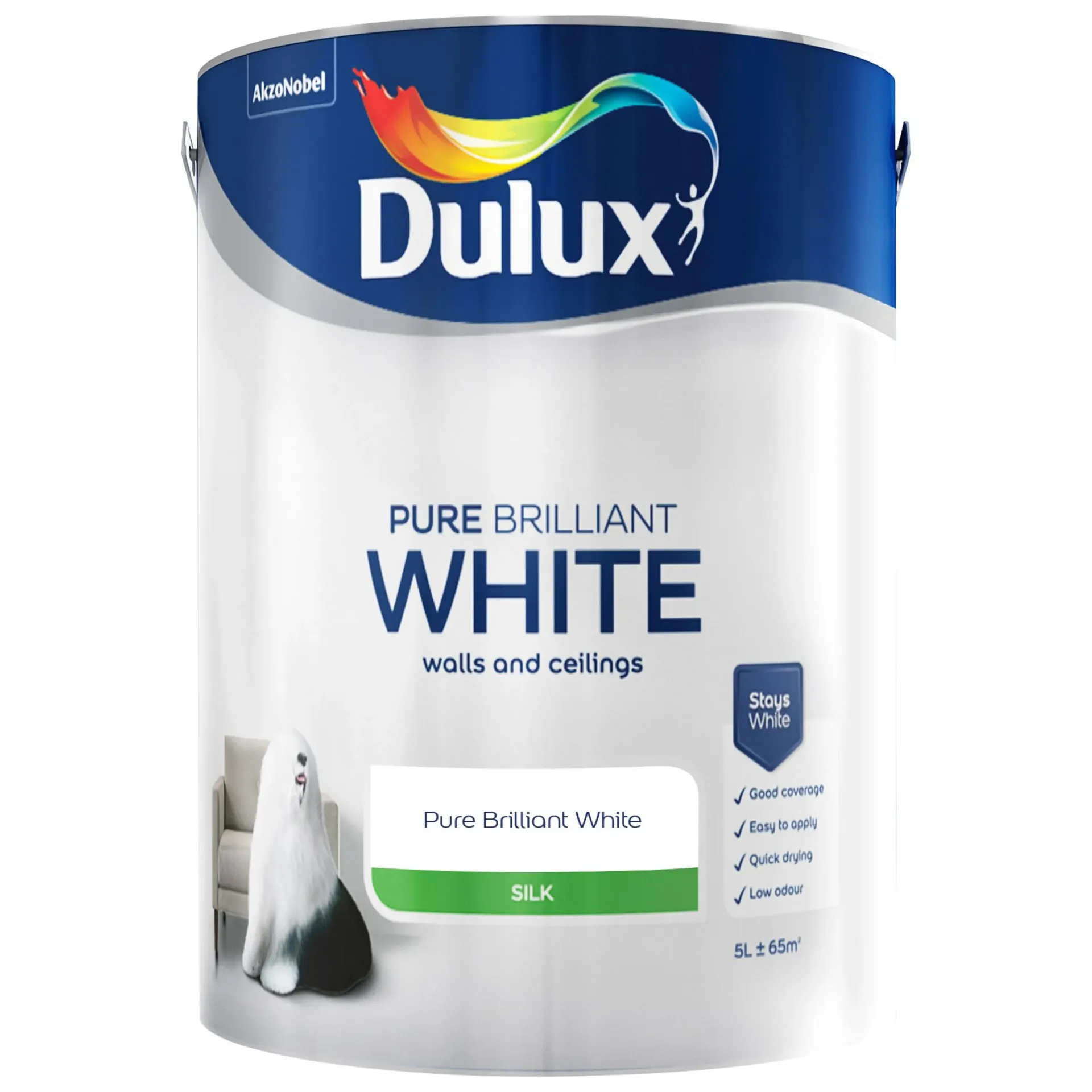 Dulux Pure Brilliant White Silk 5L