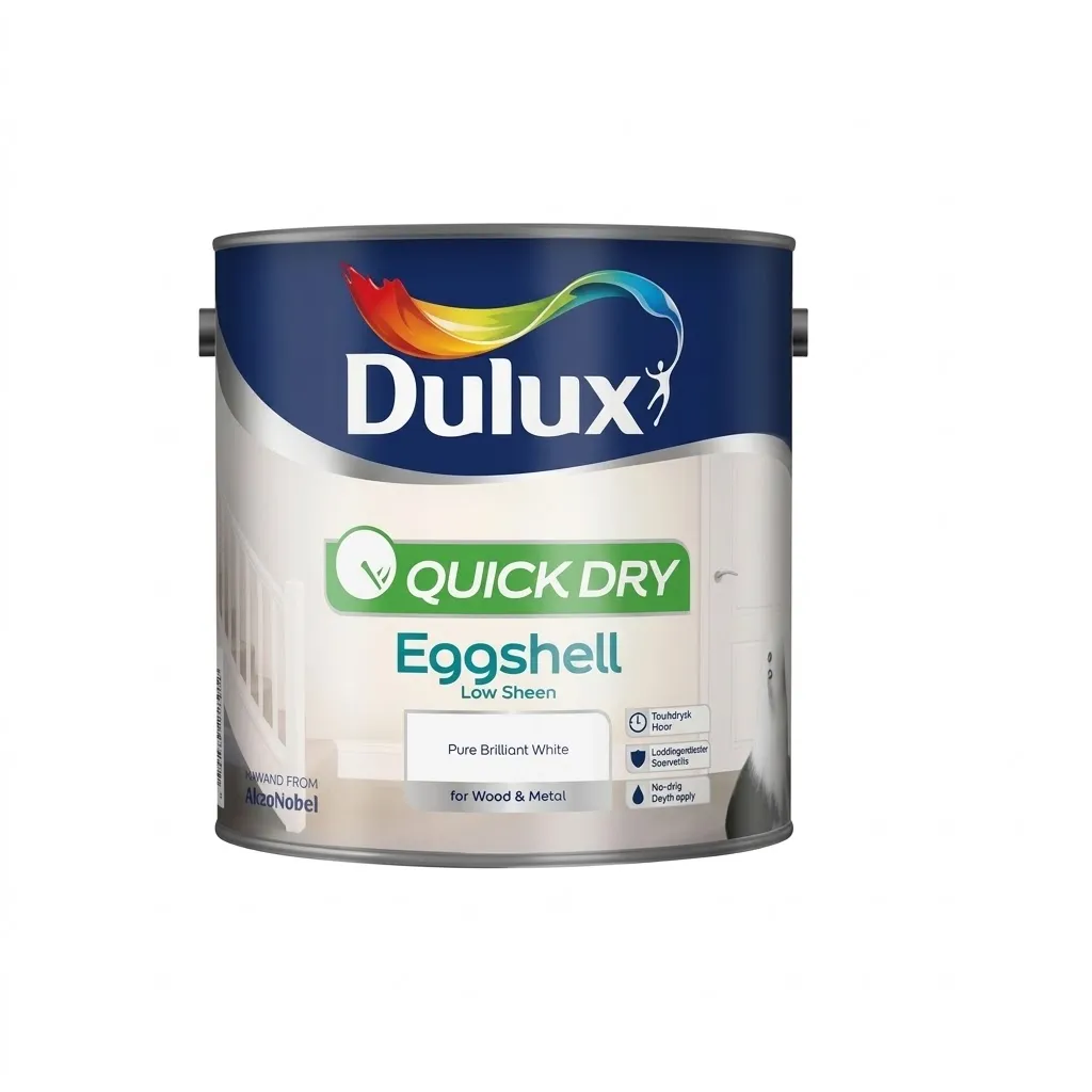 Dulux Quick Dry Eggshell Pure Brilliant White 2.5L
