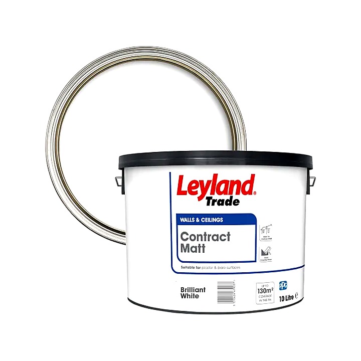 Leyland Trade Contract Matt 10L Brilliant White
