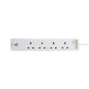 Satus 4 Socket Extension Lead w/ USB A+C 2m