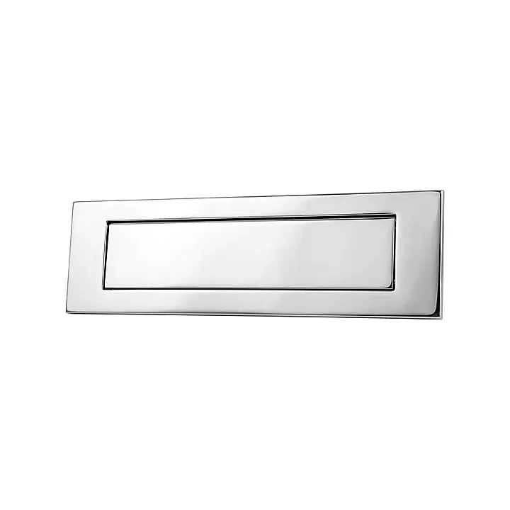 Letter Plate Satin Chrome 260mm x 80mm