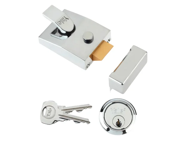 Yale Deadlocking Nightlatch 60mm Chrome
