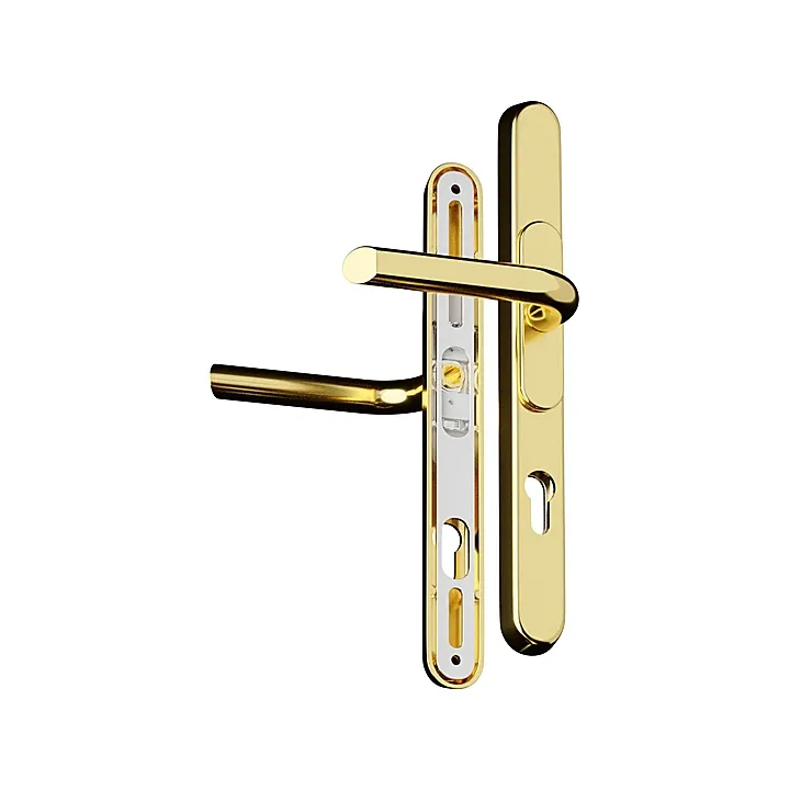 Chameleon Pro XL Sprung Adjustable Hole Door Handles Gold
