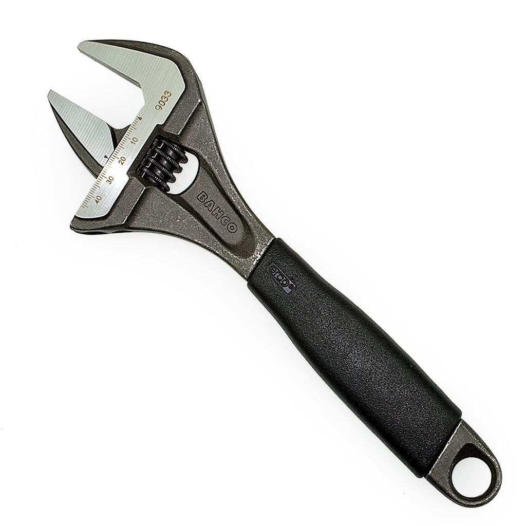 Bahco ERGO Adjustable Wrench 8″ Extra Wide Jaw Opening 38mm