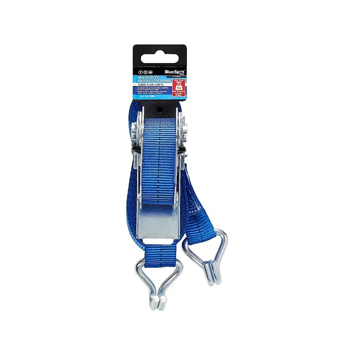 Blue Spot Tools Heavy Duty Ratchet Tie Down 25mm x 6m