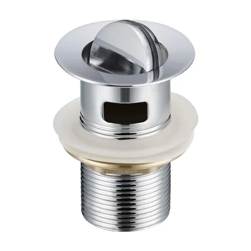 Flip Top Basin Waste Slotted Chrome
