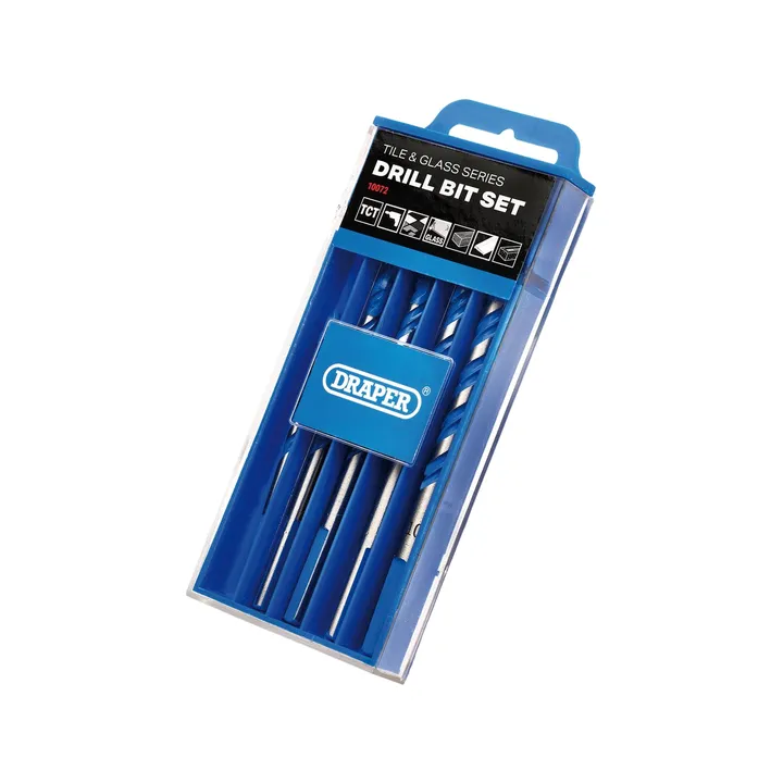 Draper TCT Tile & Glass Drill Bit Set 6pcs