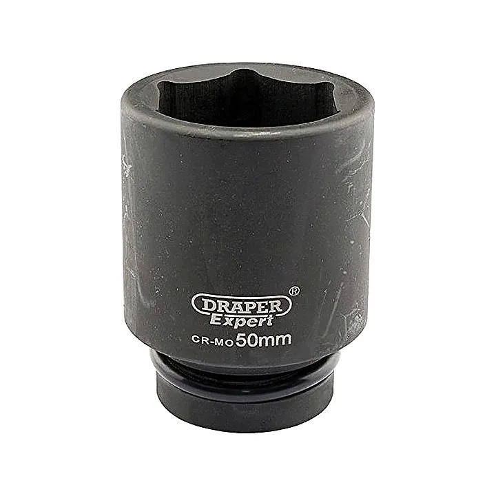 Draper Expert 50mm Deep Hexagon Socket 1" Drive