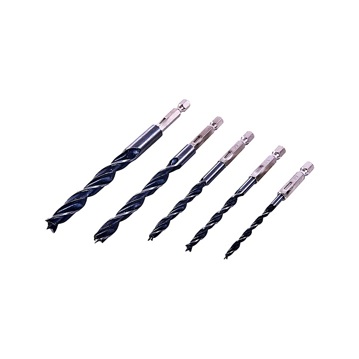 Amtech 5 Piece Hex Wood Drill Bit Set