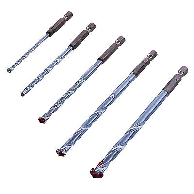 Amtech 5 Piece Hex Masonry Drill Bit Set