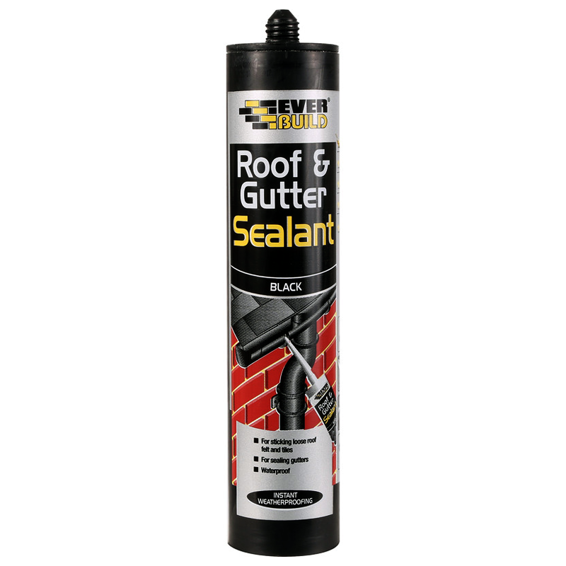 Everbuild Roof & Gutter Sealant Black 295ml