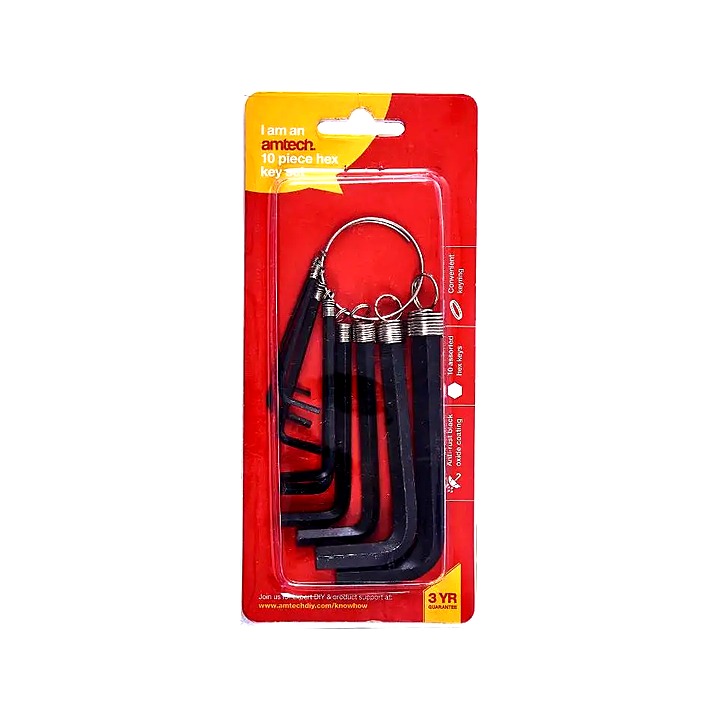 Amtech 10pc Metric Hex Key Set