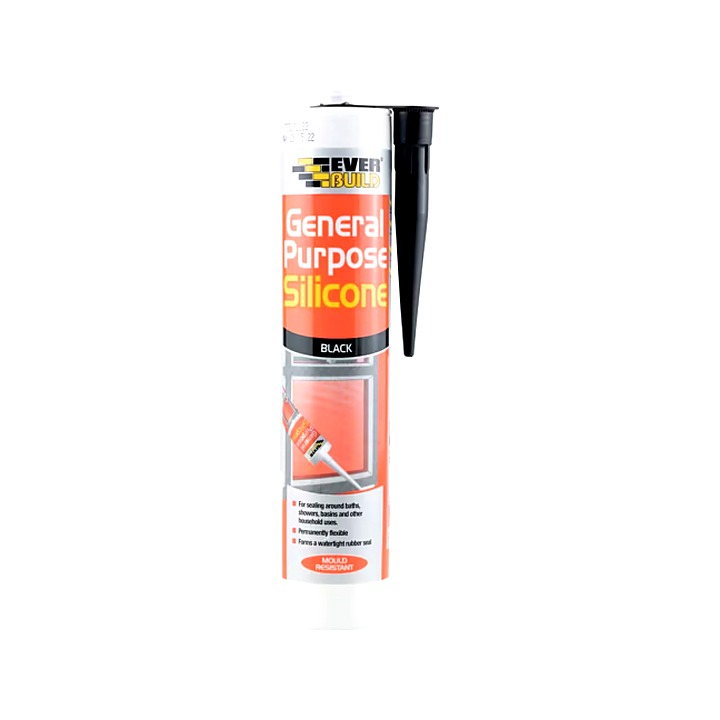 Everbuild General Purpose Silicone Black 280ml