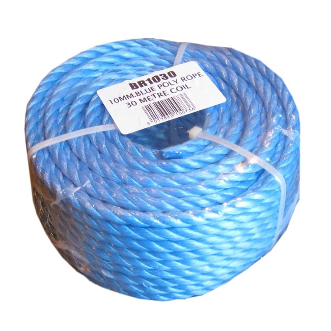 Polypropylene Rope 10mm x 30m Blue