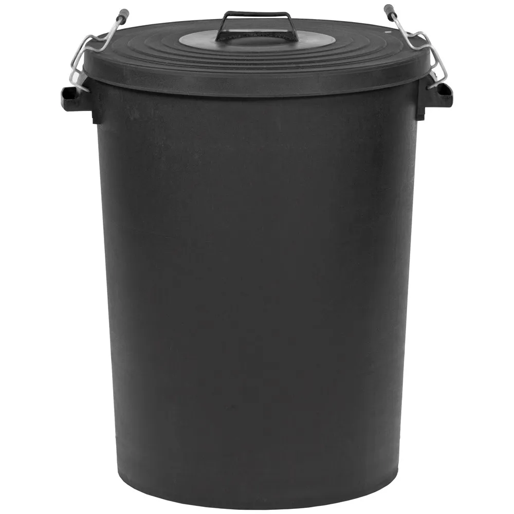 Outdoor Black Bin 110 Litre