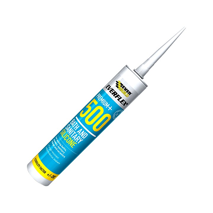 Everbuild Everflex Bath & Sanitary Silicone Sealant Ivory 310ml