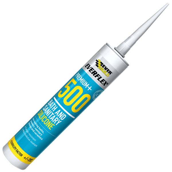 Everbuild Everflex Bath & Sanitary Silicone Sealant Ivory 310ml
