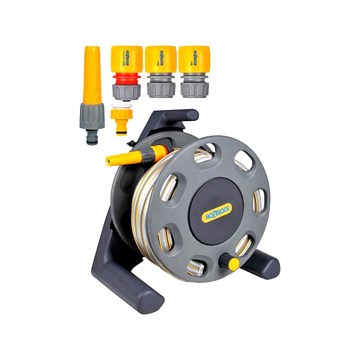 Hozelock Garden Hose Reel With Fitting 25m