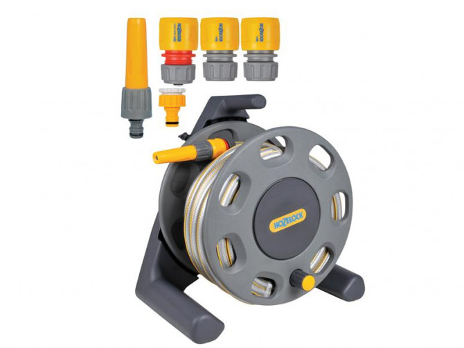 Hozelock Garden Hose Reel With Fitting 25m