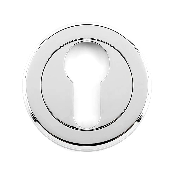 Euro Profile Polished Chrome Key Hole