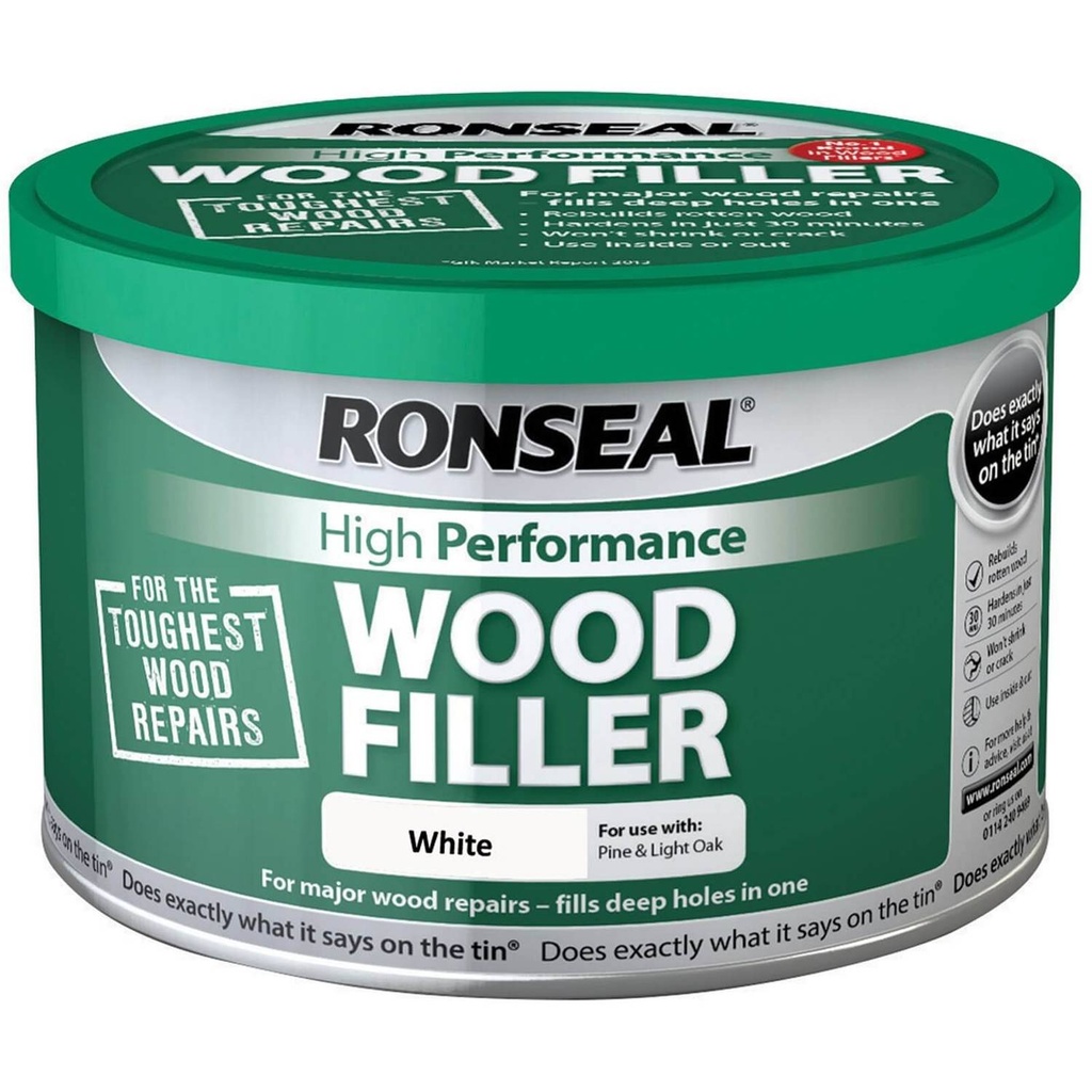Ronseal White Wood Filler 275g