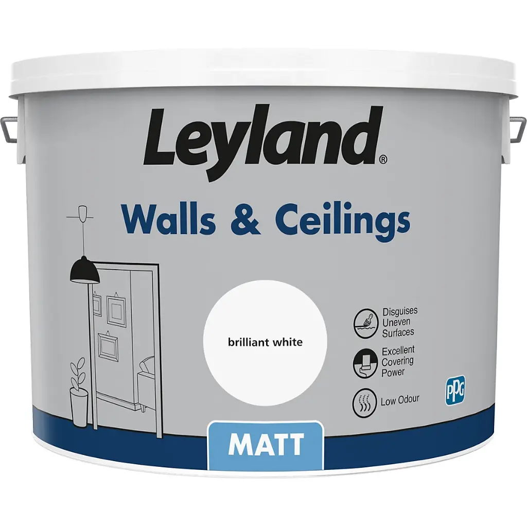 Leyland Matt Pure Brilliant White 10L