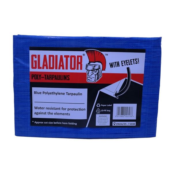 Blue Tarpaulin 5.5m x 7m (24ft x 18ft)