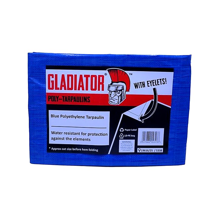 Blue Tarpaulin 5.5m x 7m (24ft x 18ft)