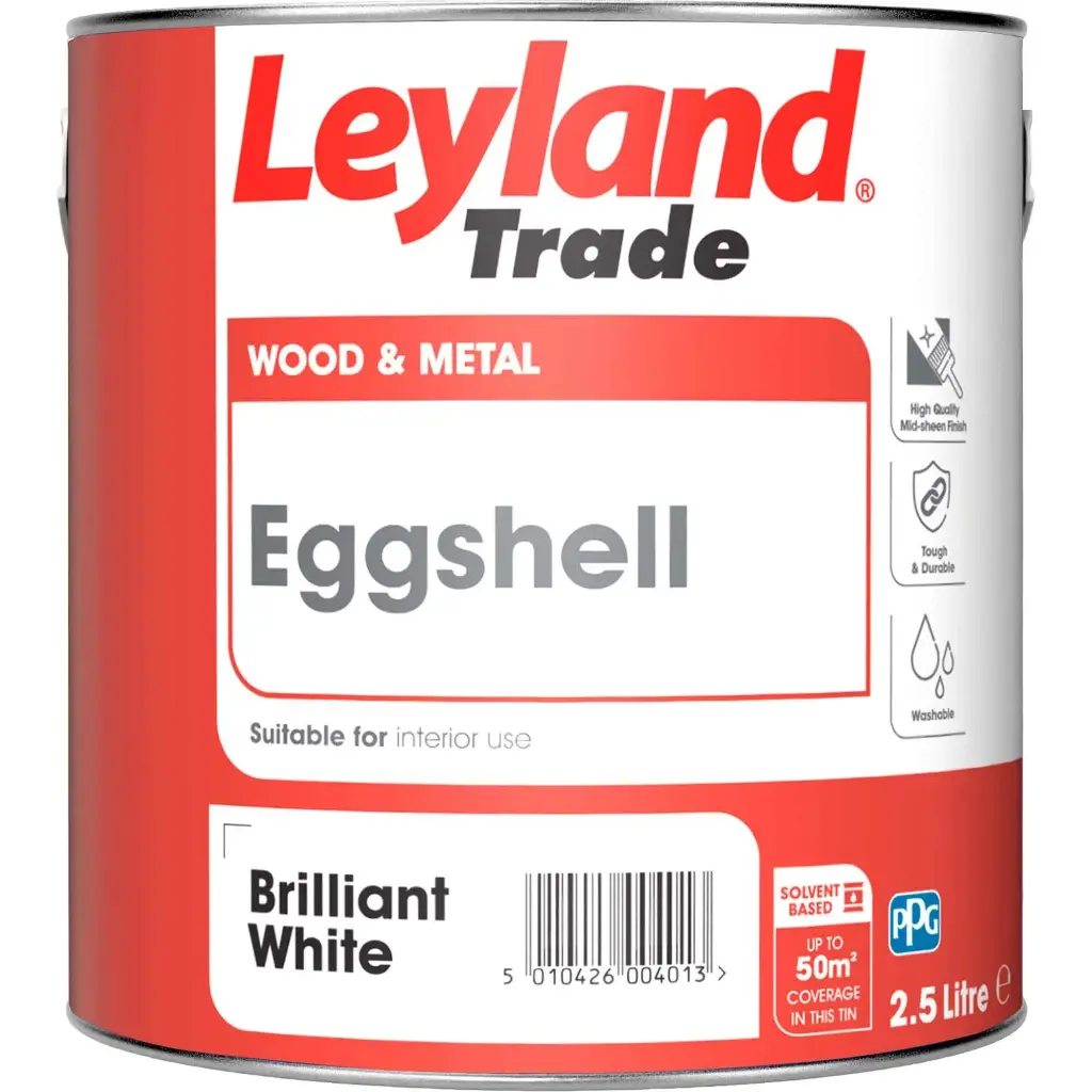 Leyland Trade Eggshell Oil Base Brillant White 2.5L