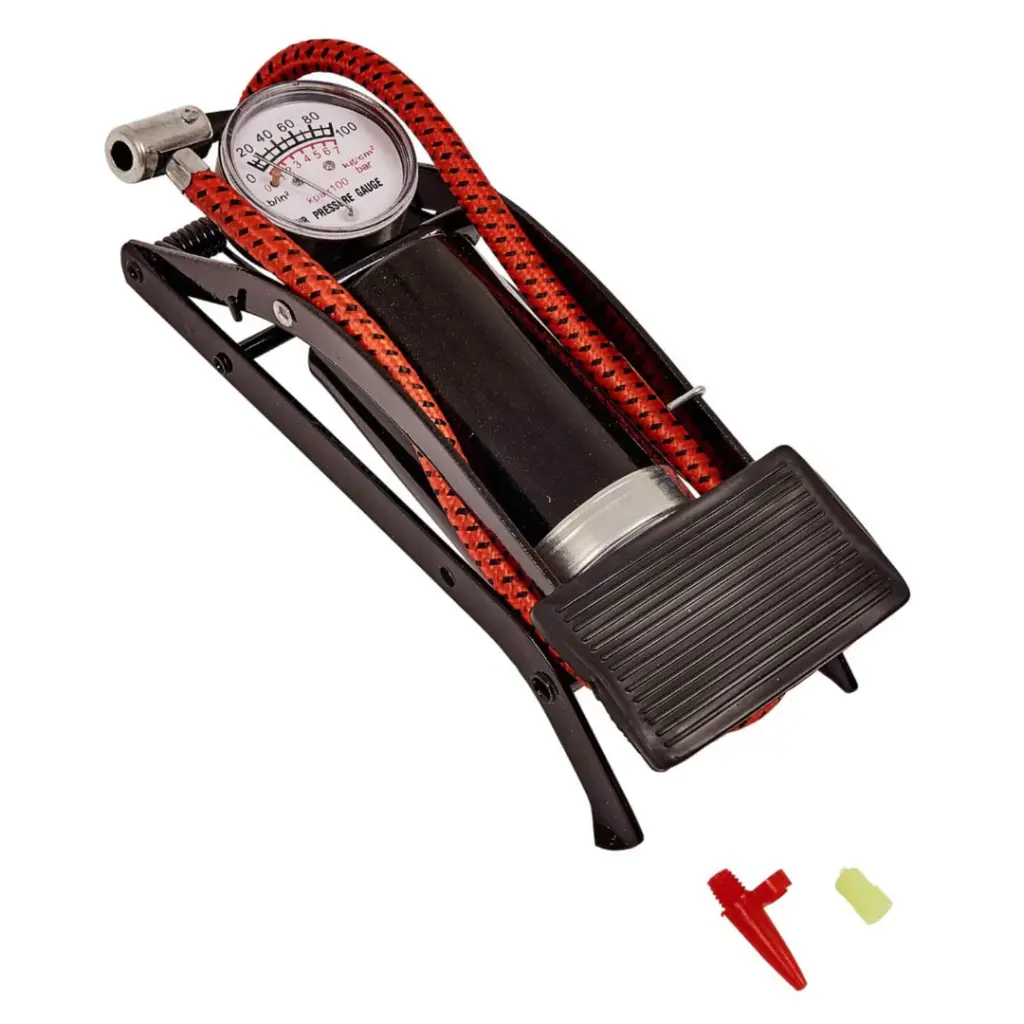 Amtech Foot Air Pump With Pressure Gauge