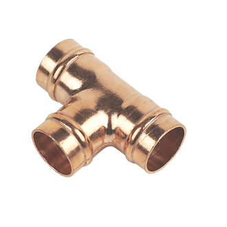 15mm Solder Copper Equal Tee