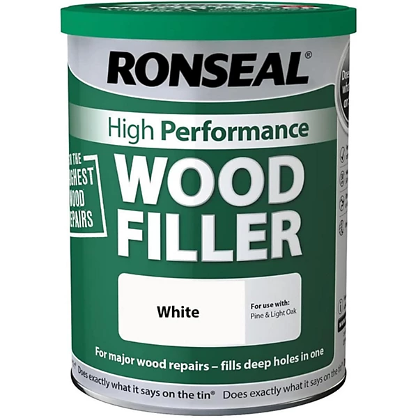 Ronseal High-Performance Wood Filler White 1kg