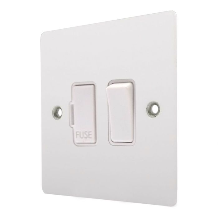 Vogue Urea White 1 Gang 13A Double Pole Fused Spur 